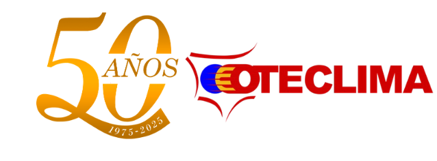 logotipo oteclima y 50 años Logotipo de Oteclima y logotipo de 50 aniversario